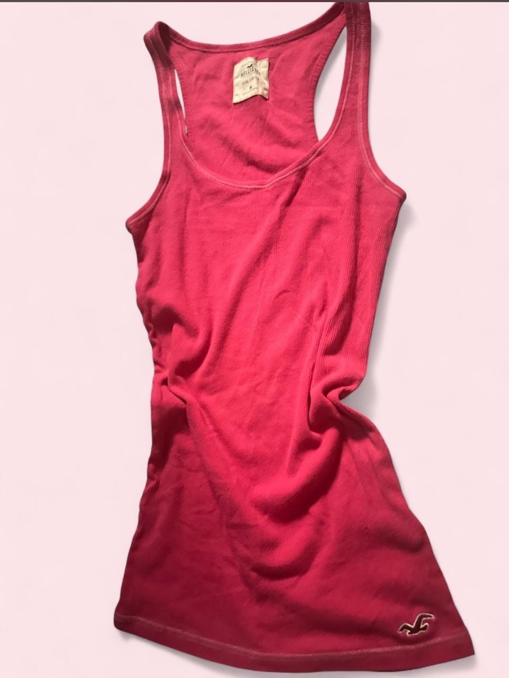 vintage y2k pink hollister tank top